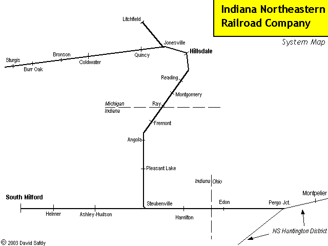 Indiana Northeastern map